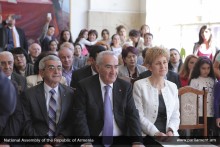 Galust Sahakyan Attends Opening of Fridtjof Nansen Classroom