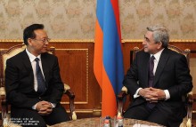 Նախագահ Սերժ Սարգսյանն ընդունել է Չինաստանի Գերագույն դատարանի նախագահի տեղակալ Ձյան Բիսինին