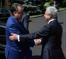 FAREWELL CEREMONY FOR PRESIDENT EMOMALI RAHMON OF THE REPUBLIC OF TAJIKISTAN HELD AT RA PRESIDENCY