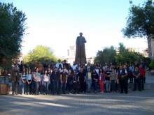 Young Republicans made a pilgrimage to Spitakavor, where the remains of Garegin Nzhdeh are buried 