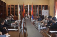 Members of the Youth Organization of United Russia Party met with political scientist Alexander Iskandaryan