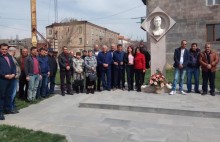 Tribute to Ashot Navasardyan's memory in Sisian