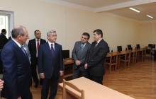 Նախագահ Սերժ Սարգսյանը ներկա է գտնվել Շուշիի Խաչատուր Աբովյանի անվան հիմնական դպրոցի բացման արարողությանը