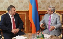 Նախագահ Սերժ Սարգսյանն ընդունել է ՌԴ պաշտպանության նախարար Անատոլի Սերդյուկովին