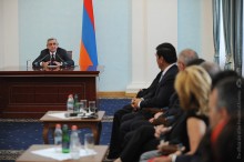 President Serzh Sargsyan received delegation of the Fund for Armenian Relief