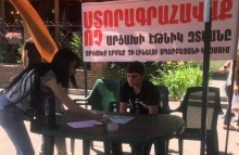 Ստորագրահավաքը Դավթաշեն վարչական շրջանում 
