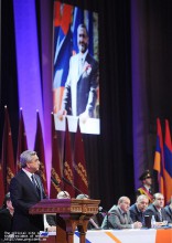 Речь Президента Сержа Саргсяна на 9-ом съезде Союза добровольцев “Еркрапа”