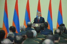 Congratulatory Address by President Serzh Sargsyan on the occasion of the 20th anniversary of the creation of the Armed Forces of Armenia