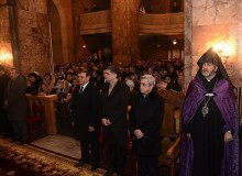 PRESIDENT SERZH SARGSYAN ATTENDED THE CHRISTMAS CANDLE LIGHTING LITURGY