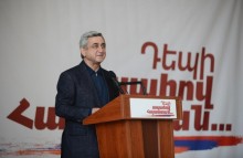 Pre-election speech of Serzh Sargsyan in Kapan