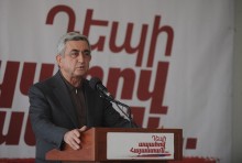 Սերժ Սարգսյանի ելույթը Արտաշատ քաղաքում