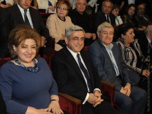 SERZH SARGSYAN ATTEND A FESTIVE EVENT DEDICATED TO THE 90TH ANNIVERSARY OF THE GRAND THEATER