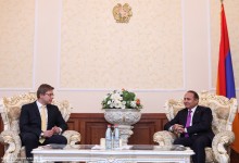 ՀՀ ԱԺ նախագահ Հովիկ Աբրահամյանն ընդունեց Ռիգայի քաղաքային խորհրդի նախագահին