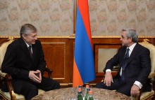 PRESIDENT SERZH SARGSYAN RECEIVED THE SECRETARY GENERAL OF CSTO NIKOLAY BORDYUZHA