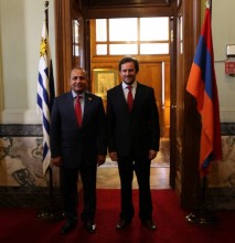 Մոնտեվիդեոյում ՀՀ ԱԺ նախագահ Հովիկ Աբրահամյանը հանդիպեց Ուրուգվայի Ներկայացուցիչների պալատի նախագահ Խերման Կարդոսոյի հետ