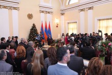 ԱԺ նախագահ Հովիկ Աբրահամյանը հյուրընկալել էր խորհրդարանում հավատարմագրված լրատվամիջոցների ղեկավարներին եւ լրագրողներին