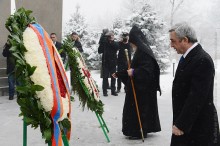  PRESIDENT SERZH SARGSYAN VISITED THE ERABLUR PANTHEON