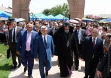 PRESIDENT ATTENDS SAINT VIRGIN CHURCH CONSECRATION CEREMONY IN ARARAT MARZ