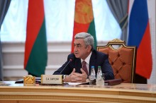 ПРЕЗИДЕНТ СЕРЖ САРГСЯН ПРИНЯЛ УЧАСТИЕ В ЗАСЕДАНИИ СОВЕТА ГЛАВ ГОСУДАРСТВ СНГ