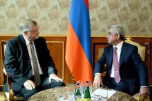 PRESIDENT SERZH SARGSYAN RECEIVES EU SPECIAL REPRESENTATIVE HERBERT SALBER