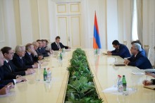 PRESIDENT RECEIVES DELEGATION HEADED BY CO-CHAIR OF ARMENIAN-RUSSIAN INTER-PARLIAMENTARY COMMISSION NIKOLAI RYZHKOV