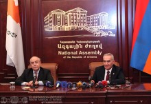 ՀՀ ԱԺ նախագահի եւ Կիպրոսի Ներկայացուցիչների պալատի նախագահի համատեղ մամուլի ասուլիսը